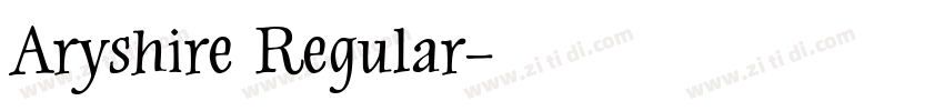Aryshire Regular字体转换